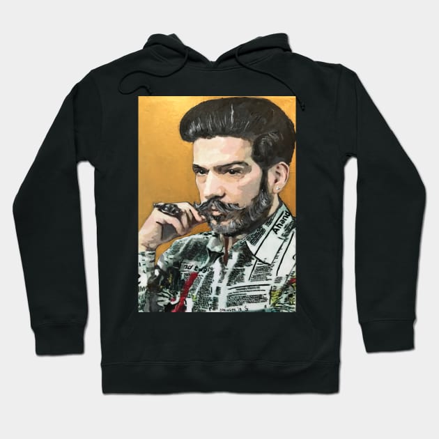 Portrait of Daniel Esquivel Hoodie by gjspring